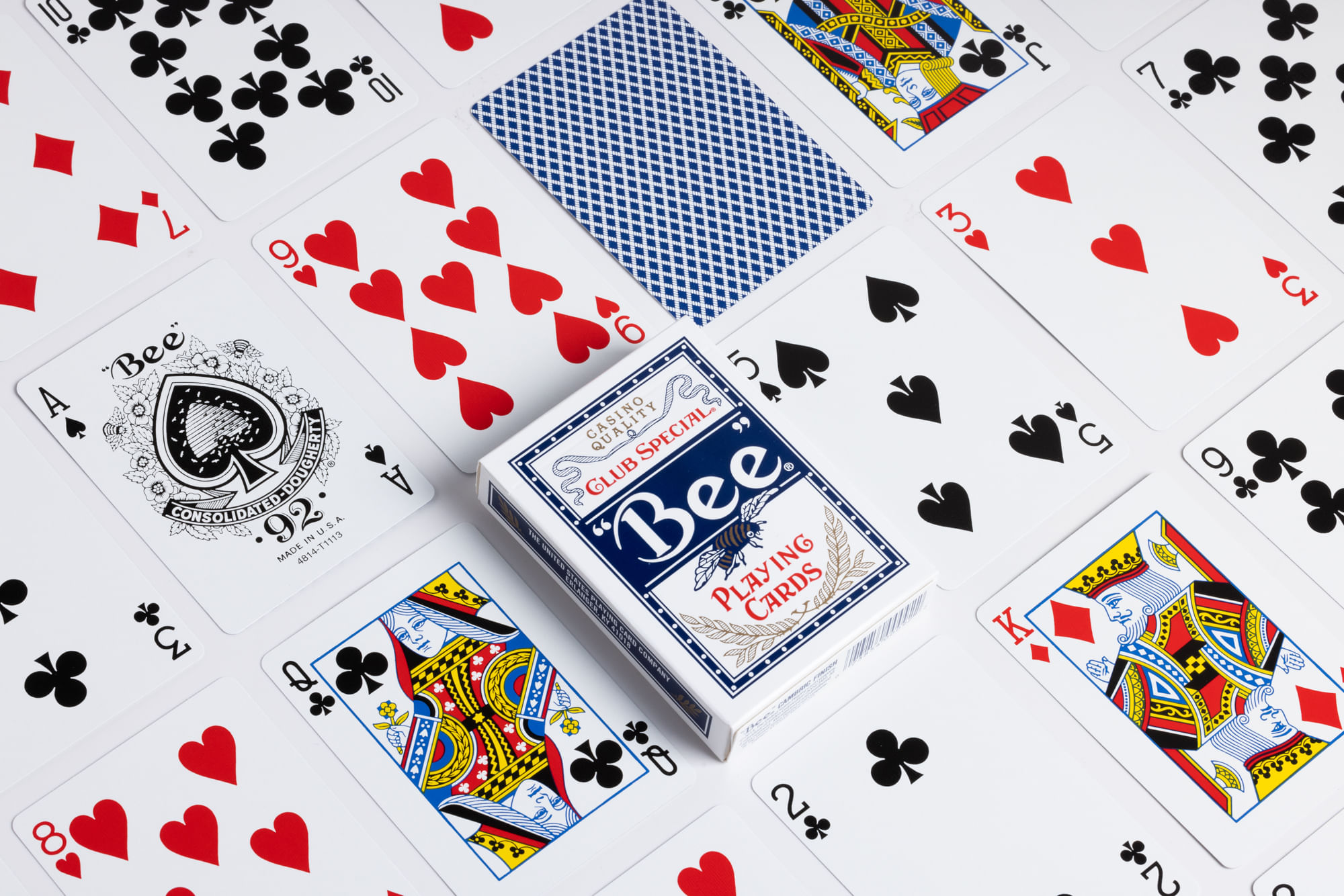 Bee Standard Index Playing Cards Blue or Red