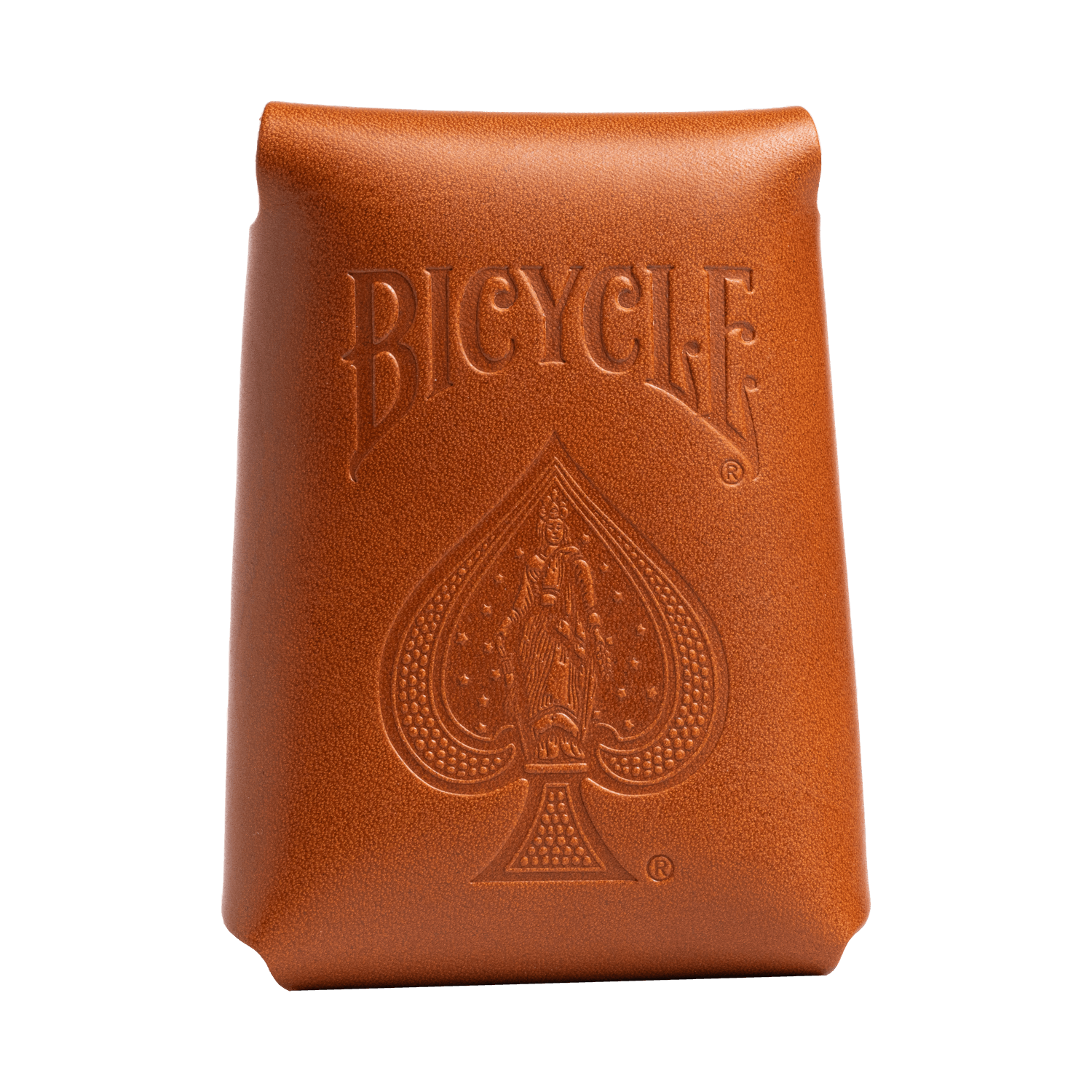 Scarlet Playing Cards With Leather Case