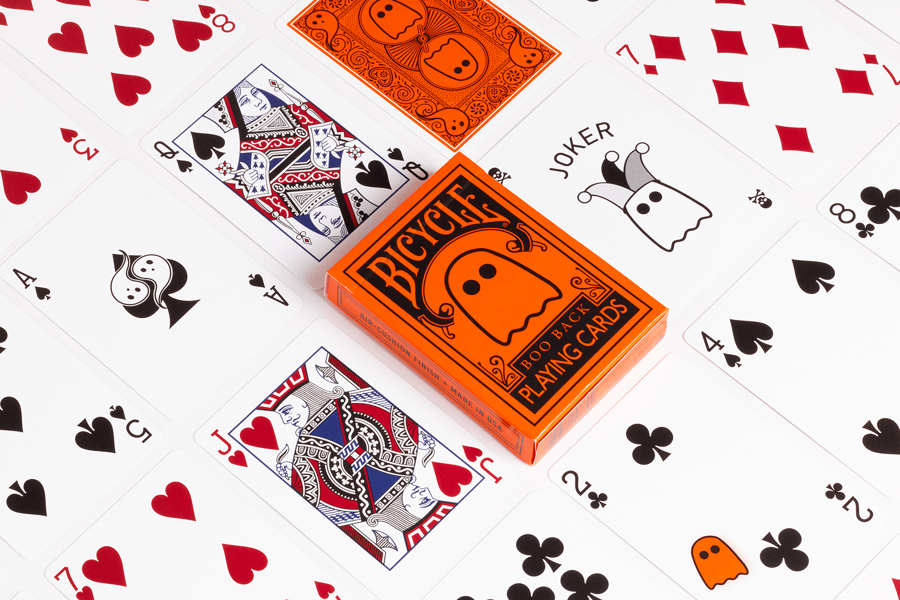 Bicycle Boo Back Orange (基本用具,デック) | 手品グッズ専門 Bicycle Boo Back Orange (基本用具,デック) | 手品グッズ専門