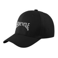 BlackBaseballCapwithWhiteBicycleLogo