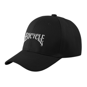 BlackBaseballCapwithWhiteBicycleLogo